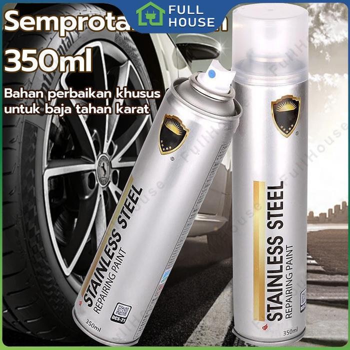 

cat semprot semprot cat logam Chrome Spray 350ML Cat Semprot Chrome Sapporo Chrome Spray Paint Anti Karat Warna Stainless Stainless Cairan Pembersih Karat Motor Mobil Rust Remover Cleaner Derusting AST