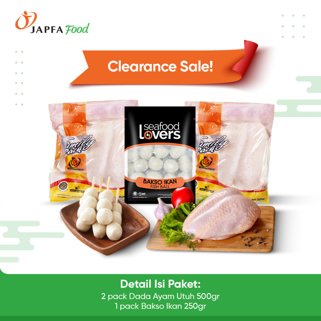 

Paket Clearance Sale - Spesial Dada Ayam & Bakso Ikan