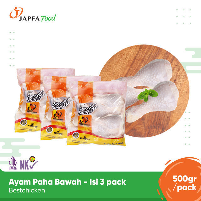 

Bestchicken Bundling Hemat Ayam Paha Bawah / Drumstick 500 gr - Isi 3 pack