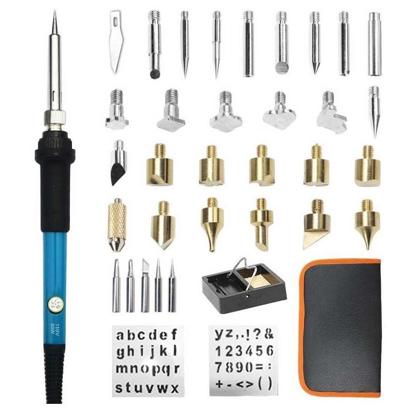 

DGKS Solder Alat Lukis Bakar Wood Burning Pen Pyrography 37 Set - A59276 - AH AST