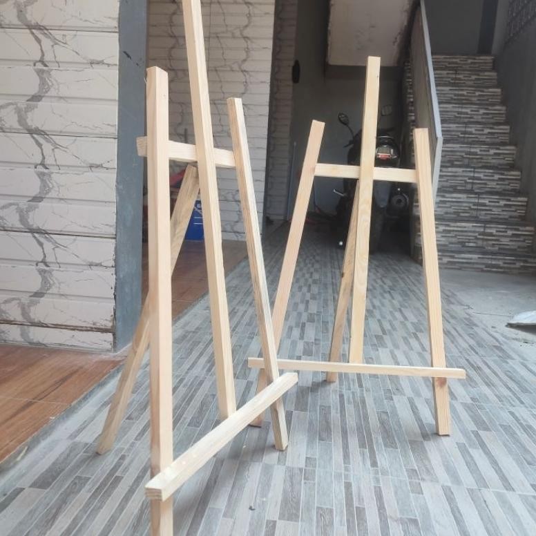 

EASEL 65 TRIPOD KAYU STANDING FOTO KANVAS LUKISAN PAPAN TULIS DEKORASI AESTHETIC - armina art AST