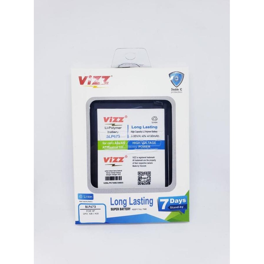Baterai Oppo A3S & Oppo A55 Blp673 Vizz Original