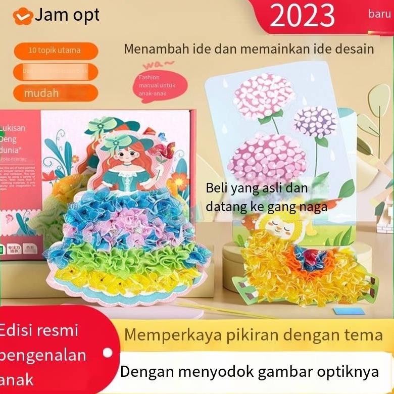 

Gaun Princess Baru Lukisan Perangko Tiga Dimensi/Lukisan Buatan Tangan Kecil Menyenangkan Anak-anakStikerGaun Princess Baru Lukisan Perangko Tiga Dimensi/Lukisan Mimpi Dilukis Tangan Poke Lukisan Anak Diy Buatan Tangan Putri Dress-Up Stiker Buku Mainan An