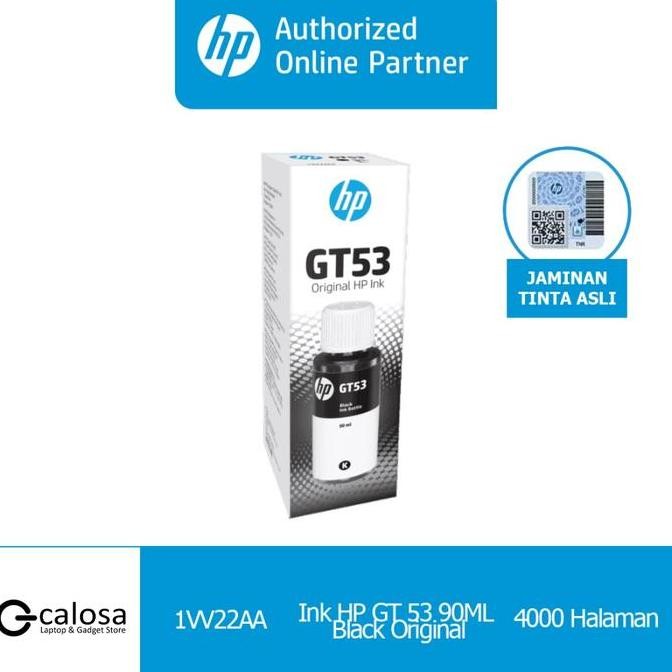 Tinta Hp Gt53 Gt52 90Ml Black Printer Aio 115 315 319 415 419 500 720 New Stok
