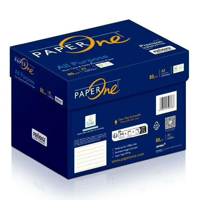 

1 Dus Kertas HVS A3 Putih PAPERONE 80 Gsm AST