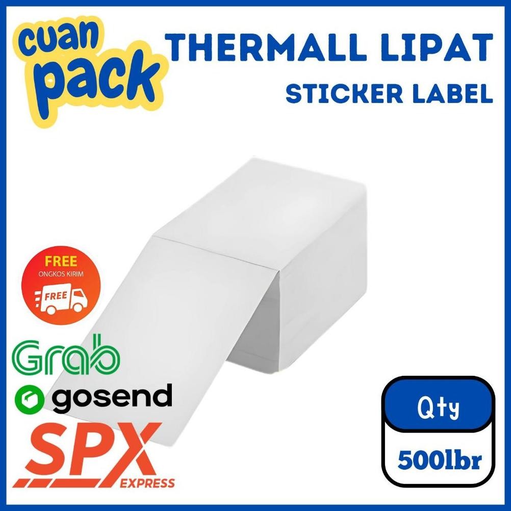 

Label Sticker Thermal/Termal Lipat 100 x 150 isi 500 lembar AST