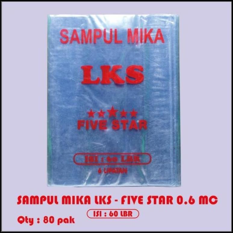 

Sampul buku/Sampul plastik mika LKS ( 1pak/60lbr ) AST