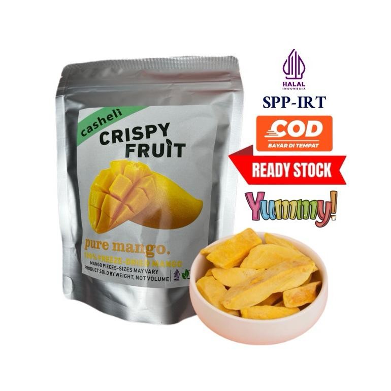 

casheli Mango Kering Crispy Freeze-Dried Camilan Food Snack