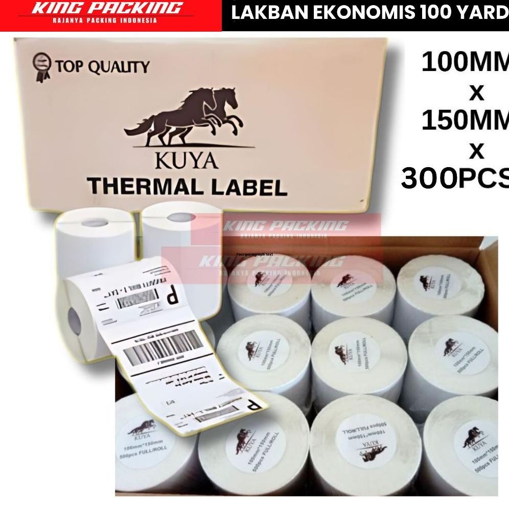 

Stiker Thermal 100x150 (300Lembar) / Label Barcode / Cetak Resi AST