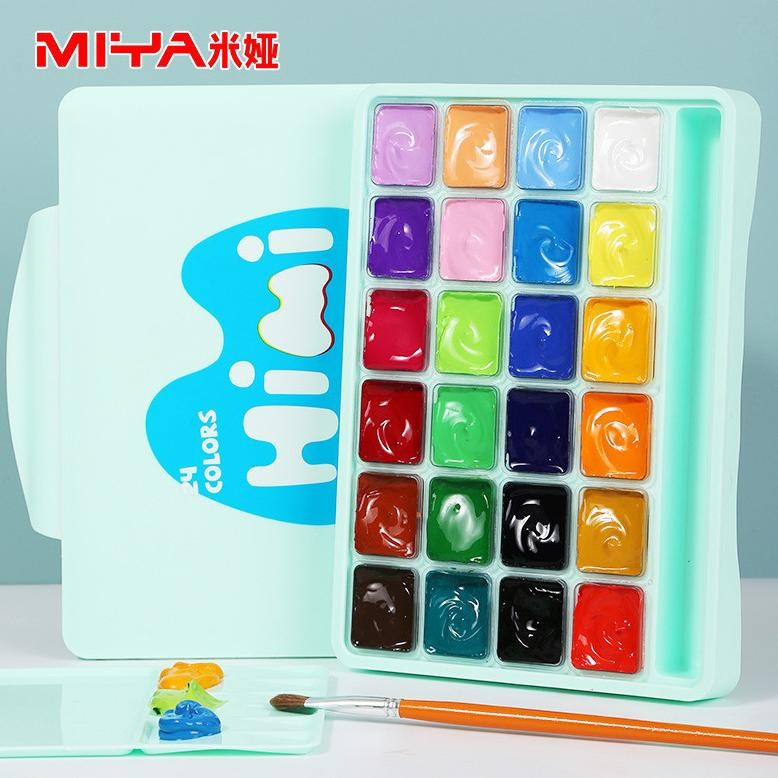 

Miya Himi Gouache Gouache Set Cat 18/24 Warna 30ml Cat Untuk Cat Air Perlengkapan Seni Murid AST