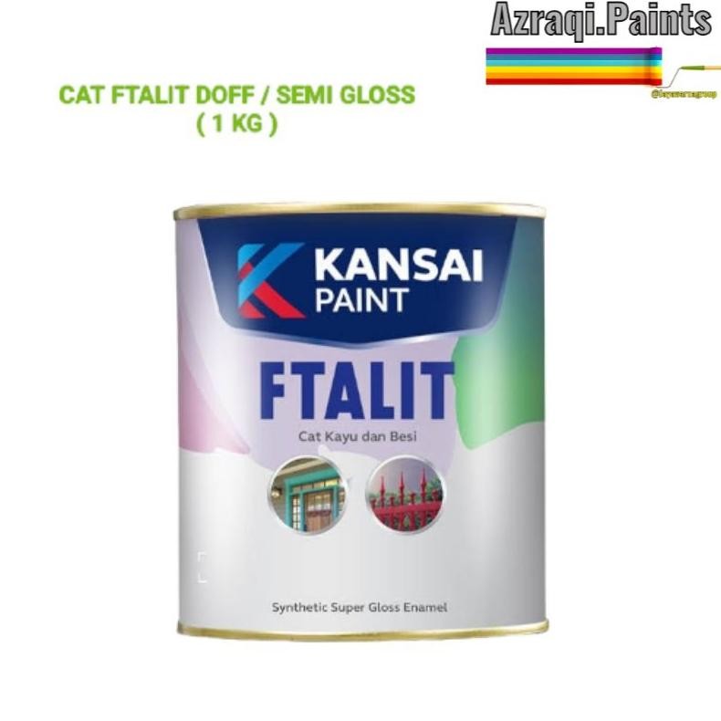 

FTALIT KANSAI WARNA DOFF / SEMI GLOSS ( 1 KG ) CAT KAYU DAN BESI AST