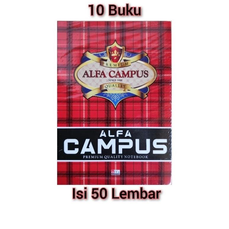 

Buku Alfa Campus 50 Lembar isi 10 Buku Kertas Putih Tebal Ukuran Boxy AST