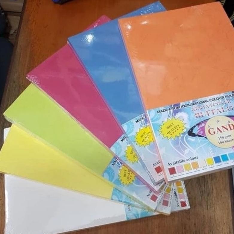 

Kertas Karton Cover Buffalo Gand 150 Gr Folio (100 Pcs) AST