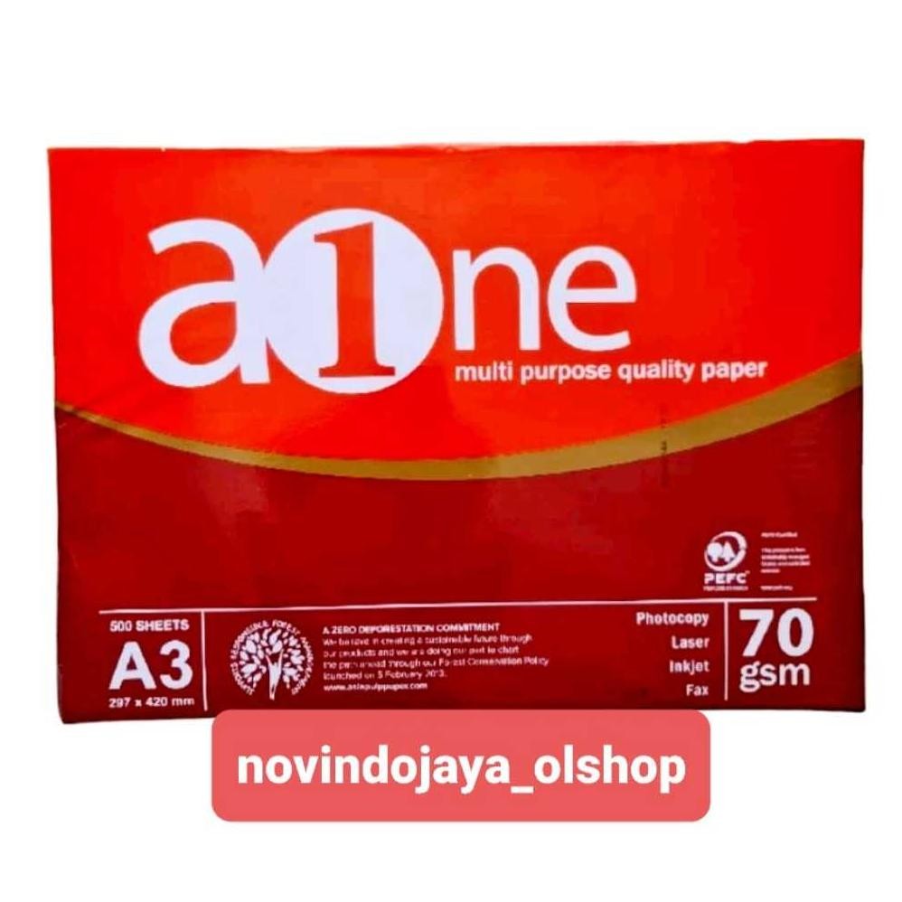 

KERTAS HVS AONE A3 70GR TERMURAH AST