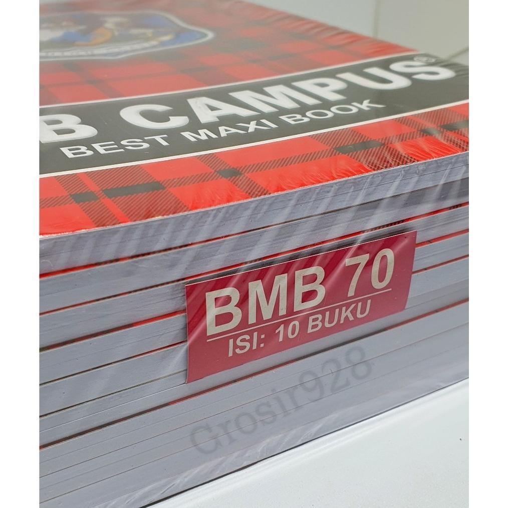 

(Per 10 buku) Buku Tulis Campus / Boxy merk BMB isi 70 lbr AST