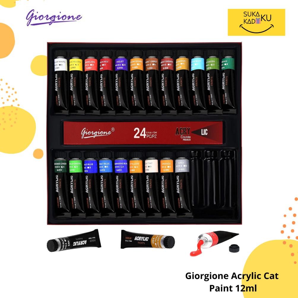 

Giorgione Acrylic Paint 12ml 24 Tube G-AC2405 AST