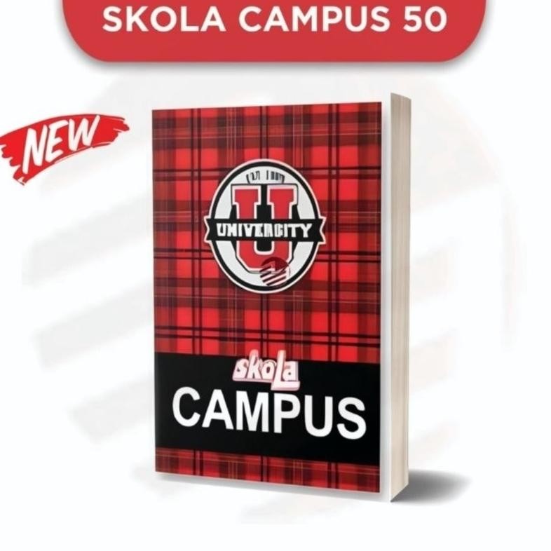 

(10Pcs) Buku Tulis Campus Skola 50 lembar by Sidu AST