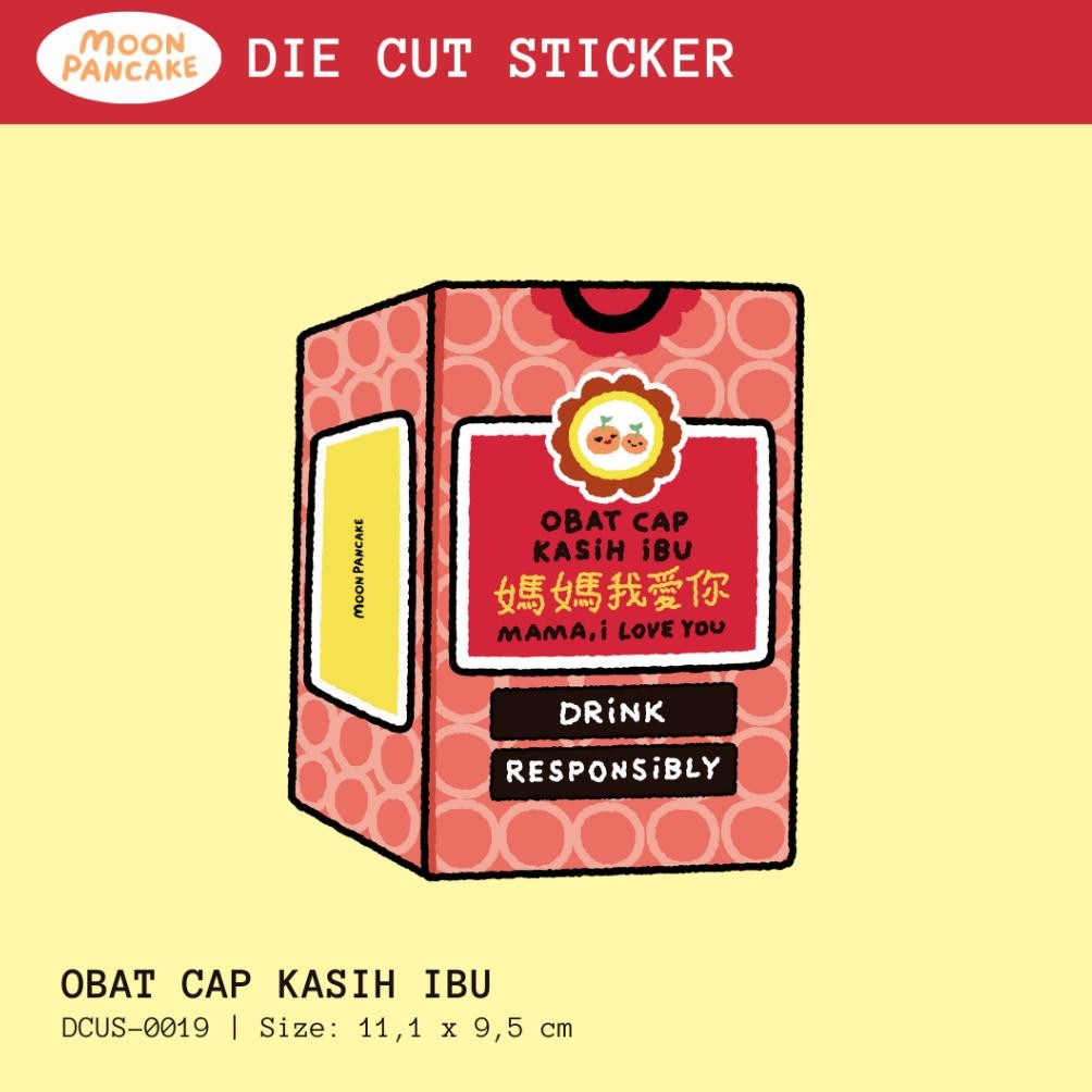 

Moon Pancake Die Cut Sticker (Stiker Koper) - Obat Cap Kasih Ibu AST