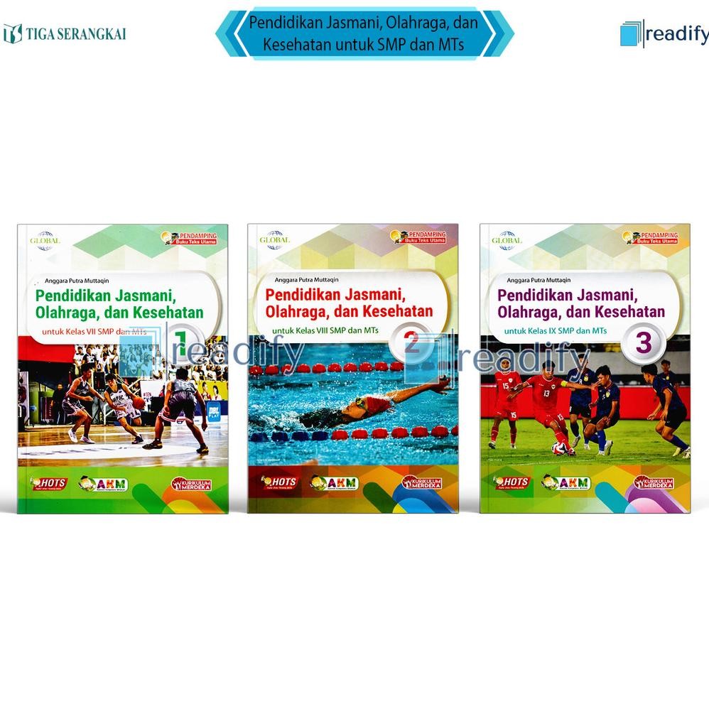 Global PJOK Kelas 7 8 9 SMP/MTs Tiga Serangkai Kurikulum Merdeka Revisi Terbaru AST