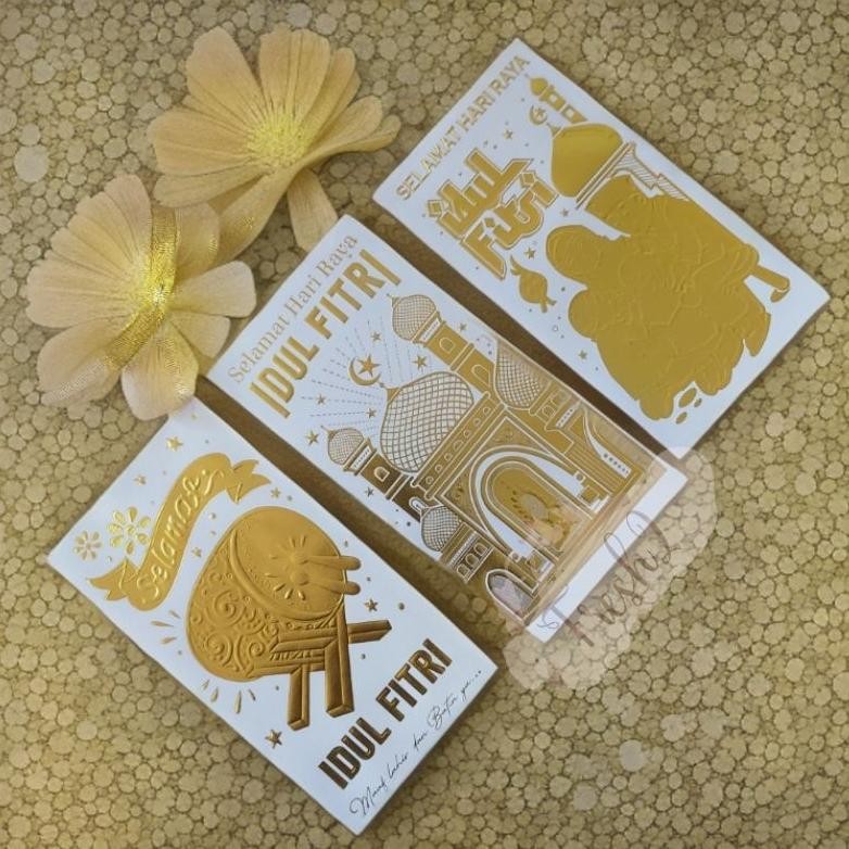

ANGPAO LEBARAN HOLOGRAM EMAS / AMPLOP IDUL FITRI MOTIF MEWAH AST