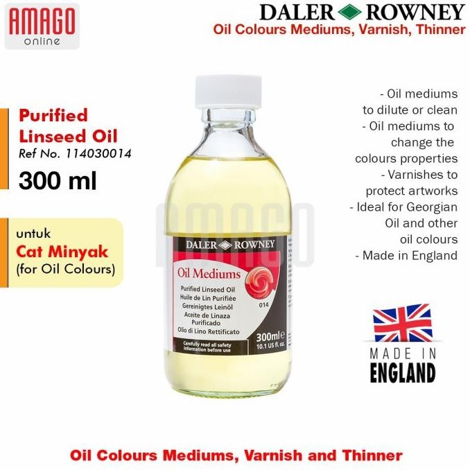 

DALER-ROWNEY - Purified Linseed Oil 300 ml - 114030014 AST