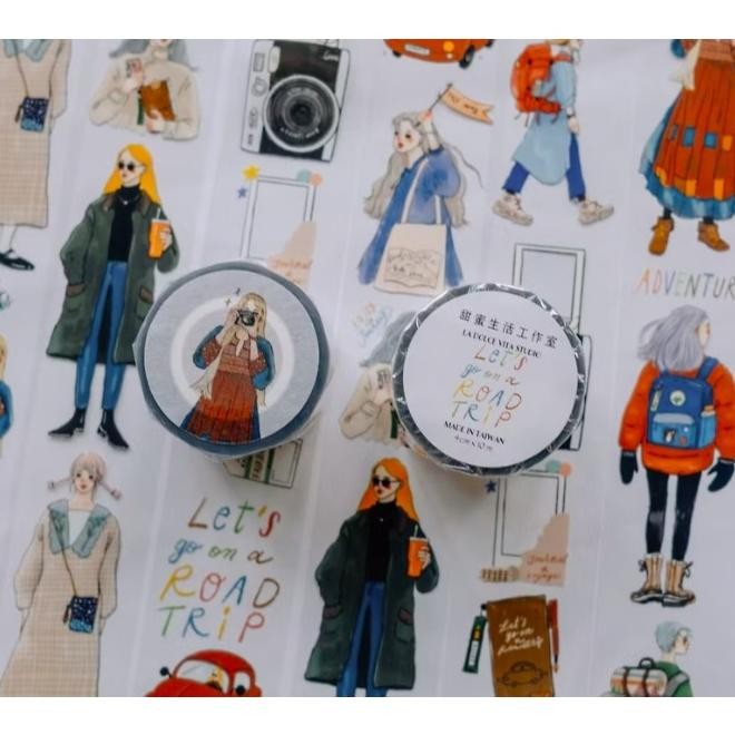 

La Dolce Vita Lets Go on a Road Trip PET Tape Sticker Sample AST