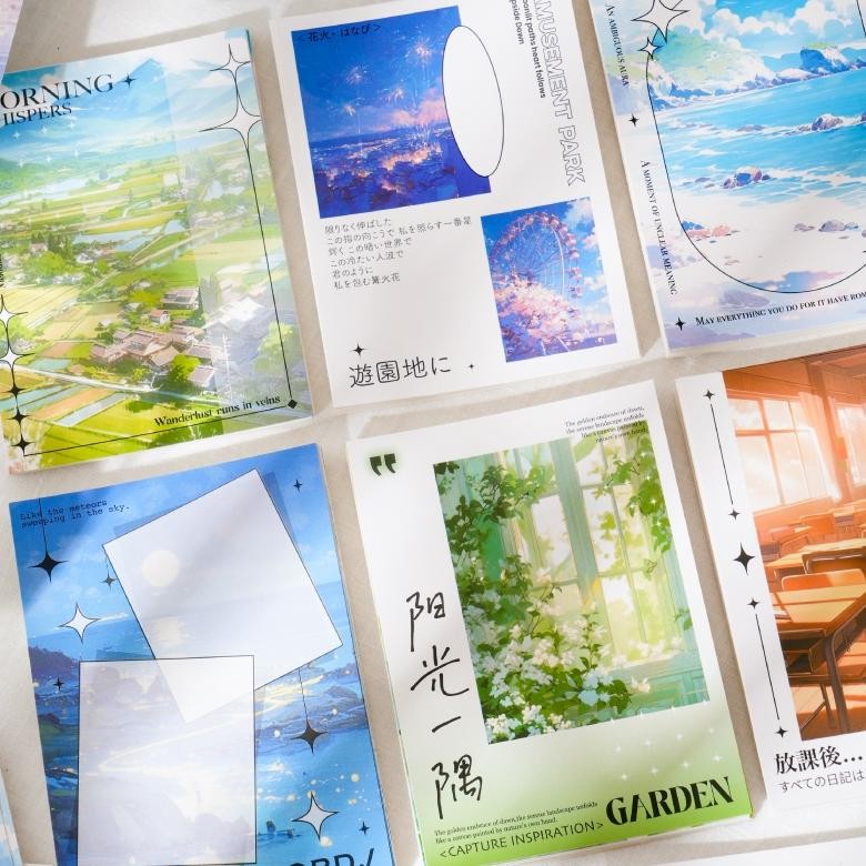 

30 Lembar Karton Hias Motif Vintage 10x14cm Untuk Dekorasi Scrapbook Bullet Journal Diary Jurnal Seri Pegangan Tema AST