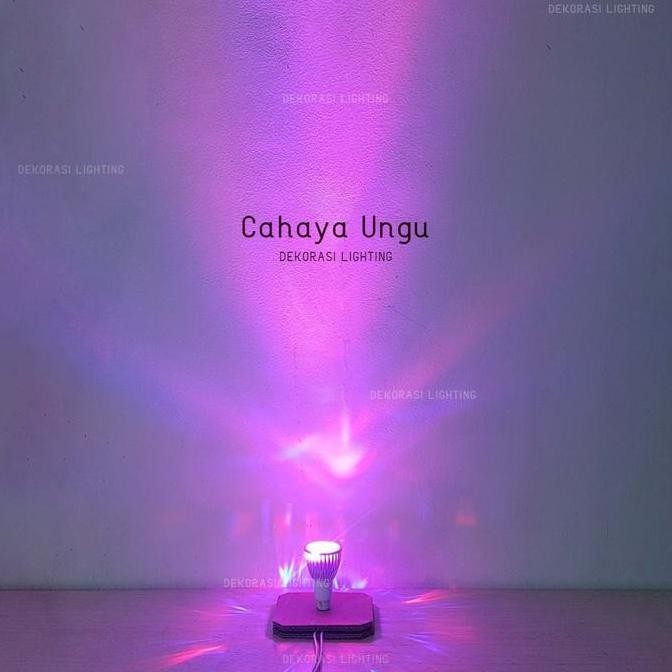 Lampu bohlam halogen led 5w fiting kaki mr16 merah biru hijau ungu rgb