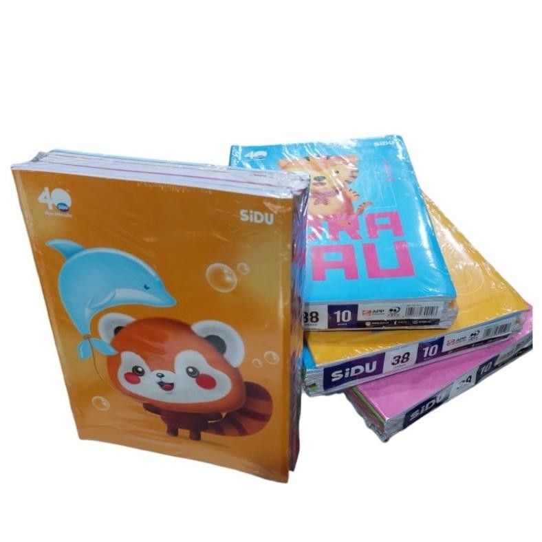 

Buku Tulis Sidu 38lembar 1pak Isi10 AST