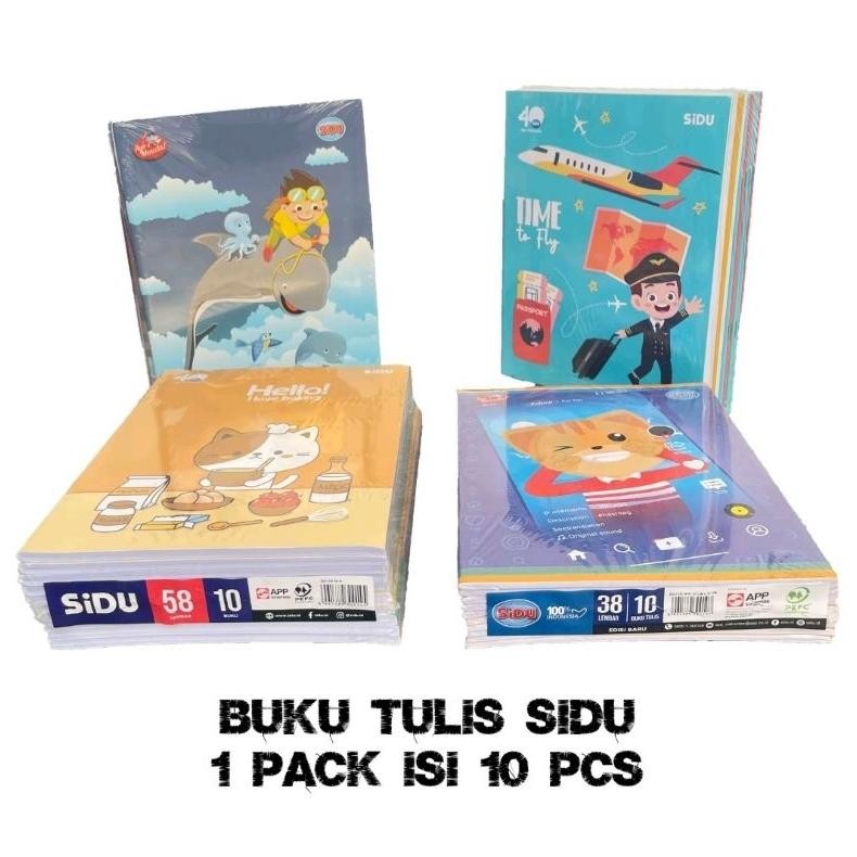 

1 Pak Buku Tulis Skola Sidu 38 dan 58 Lembar 1 Pak Isi 10 Buku AST