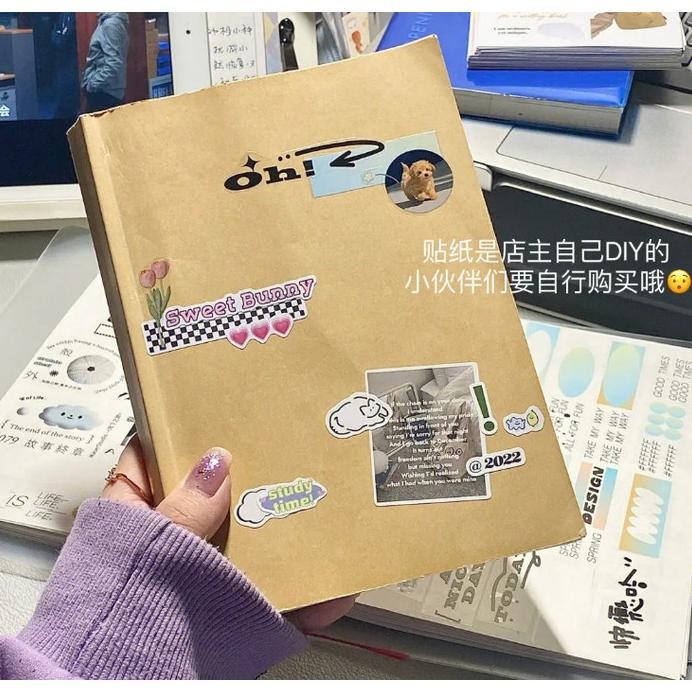 

Buku Softbook Catatan Notes Tebal Notebook Aesthetic Kraft Korean Style Gwiyeo AST