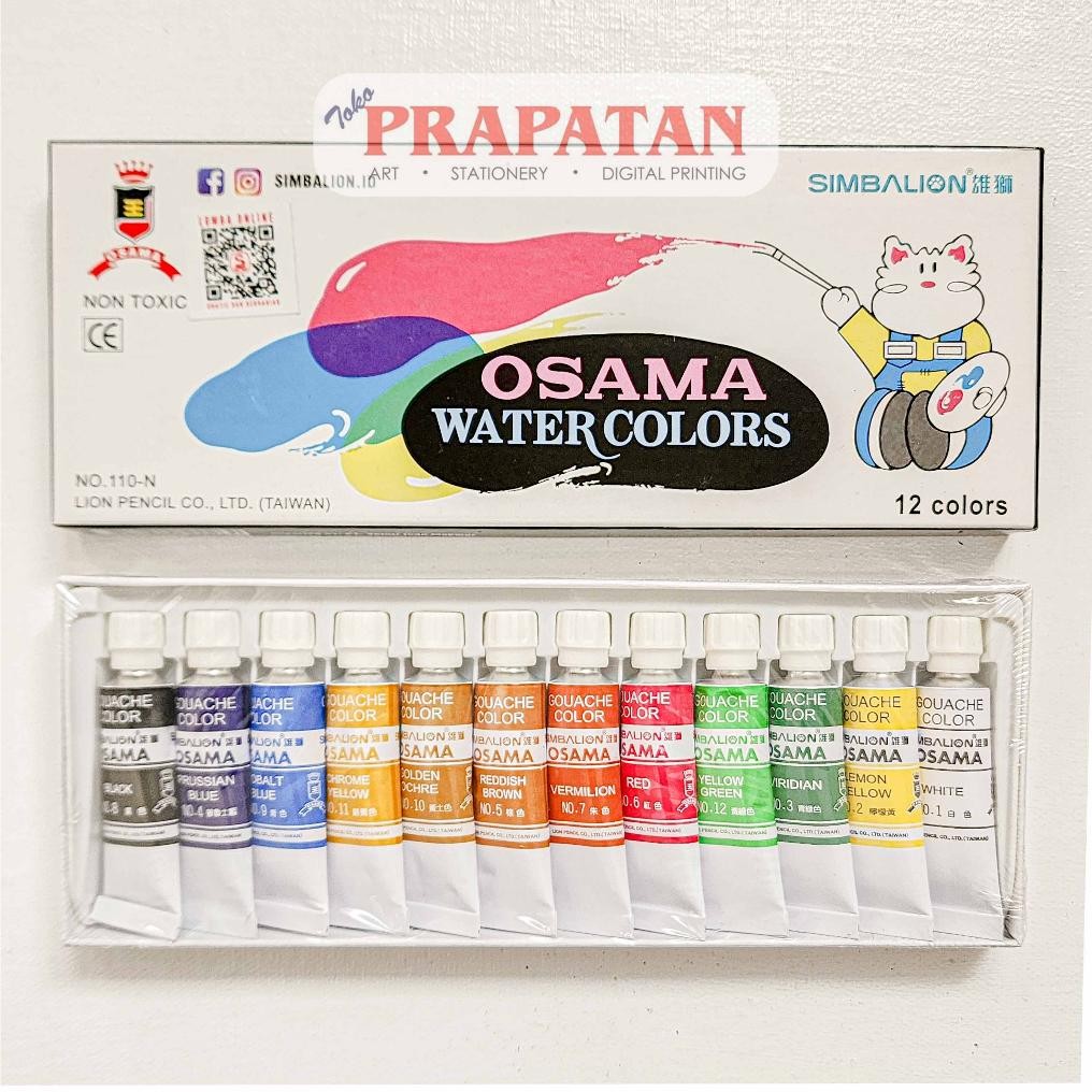 

Simbalion Osama Watercolor Set 12c 110-N | Cat Air Set AST
