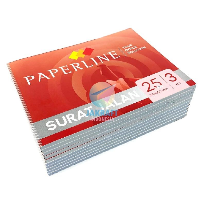 

(10 Pcs) GROSIR Buku Surat Jalan PAPERLINE B3 Besar 3 Rangkap Ply NCR Putih Merah Kuning Terbaik PPL-SJ-B3-NCR-TK | PACK AST