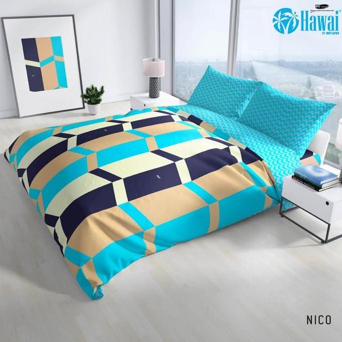 Bed Cover Set / Bedcover Set 180x200 Hawai / My Love / Bedcover Hawaii