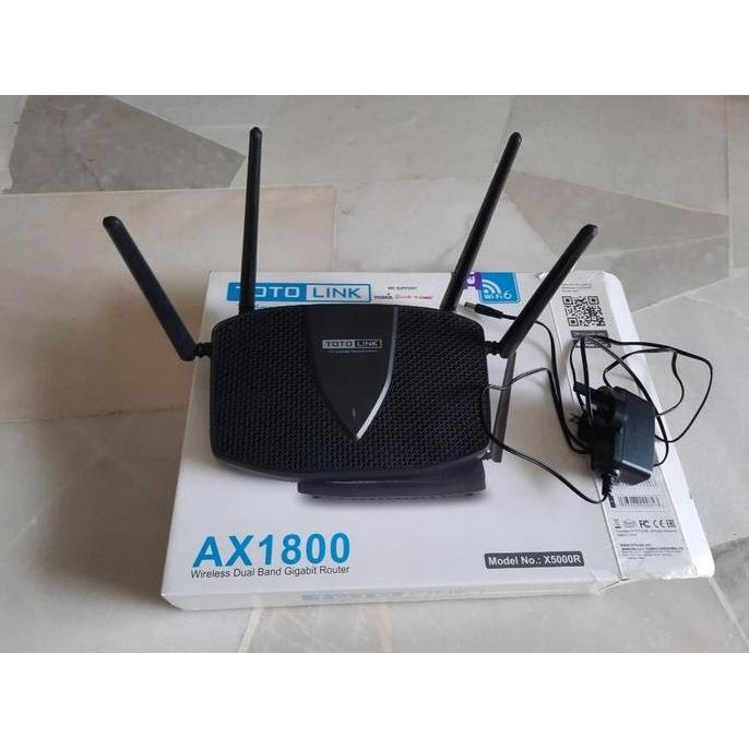 Router Totolink X5000R - Ax1800 Wifi 6 - Dual Band Gigabit Router 1800 New Stok