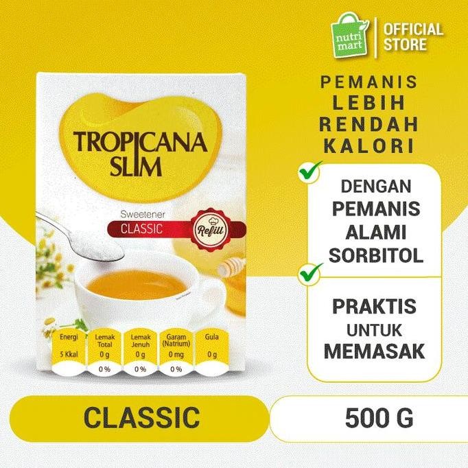 

Tropicana Slim Classic Refill 500Gr - Pengganti Gula