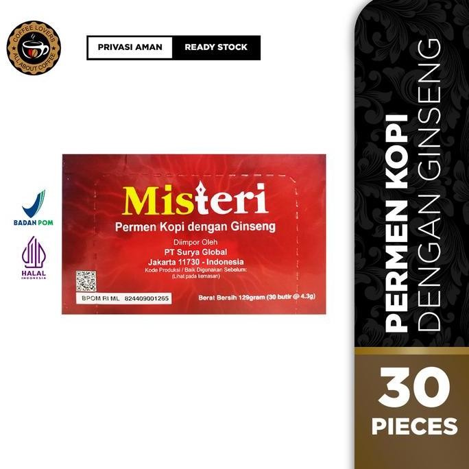 

Permen Misteri Candy 30Pcs - Permen Kopi Dengan Ginseng Original Bpom