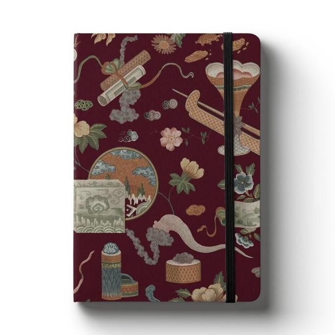 

A5 Adrian Gan Maroon (Lined Notebook) By Papermark Co
