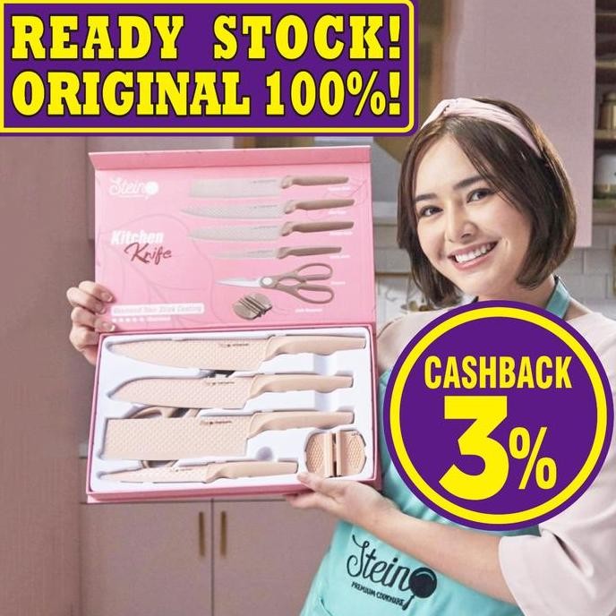 Steincookware Stein Pisau Diamond Knives Set 6 In 1 (Original)