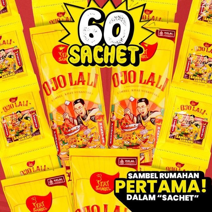 

[60 Sachet] Sambel Bawang Ojolali Paket Hemat - Eatsambel