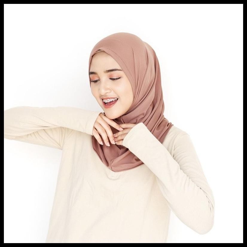 LESTARY HIJAB SPORT NON PET BAHAN JERSEY PREMIUM / JILBAB BERGO SPORT JERSI TANPA PET OLAHRAGA SIMPL