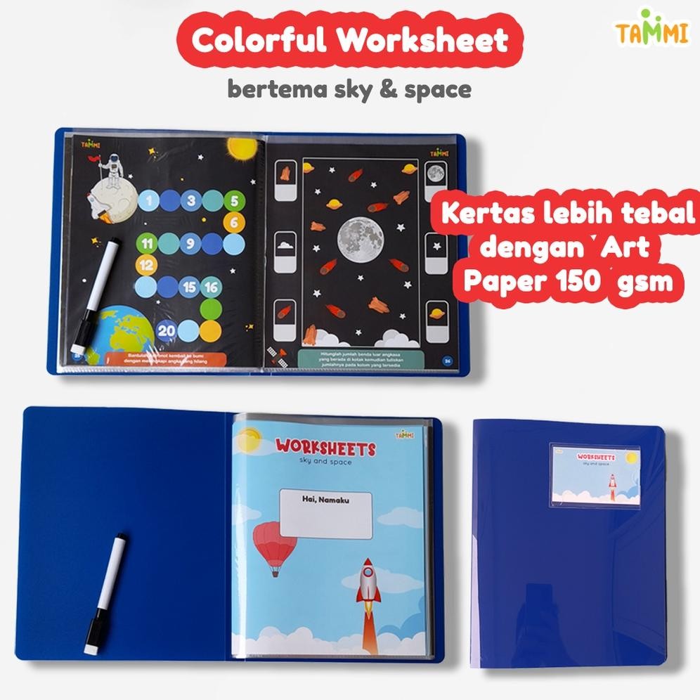 Worksheet Anak/Wipe and Clean Worksheet/Worksheet Preschool/Worksheet TK/Worksheet Paud AST