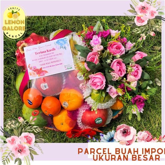 

Parcel Buah Import/Fruits Parcel/Hadiah Ultah/Orang Sakit /Free Ucapan