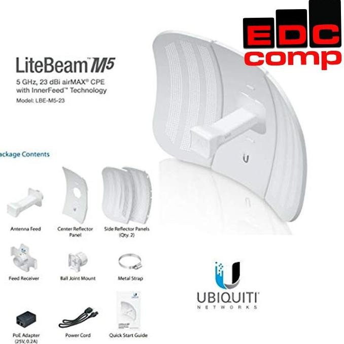 Ubiquiti Litebeam M5-23 23Dbi Ubnt Lbe-M5-23 Ubiquity Lbe M5 23 New Stok