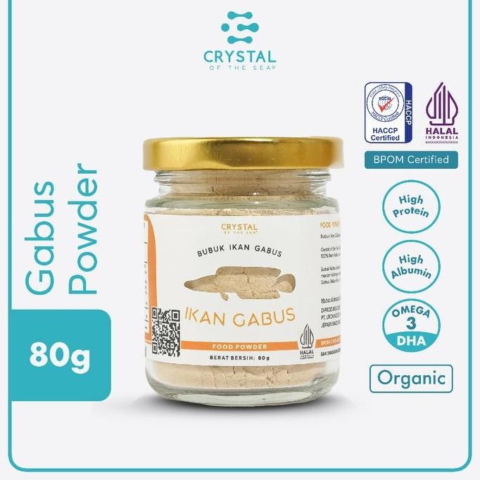 

Gabus Food Powder 80G/Bubuk Ikan Gabus / Kaldu Mpasi / Tinggi Albumin