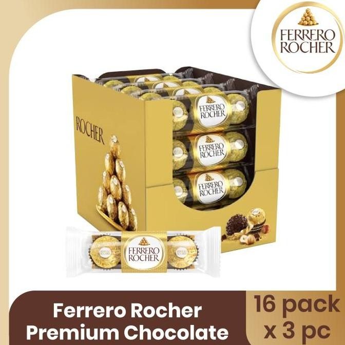 

Ferrero Rocher Premium Chocolate Isi 3Pcs - 1 Box