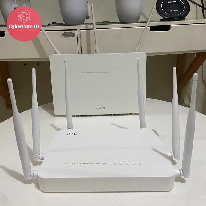 Router Wifi Ont 6X Mimo Antena Zte Huawei Fiberhome Port Biru New Stok