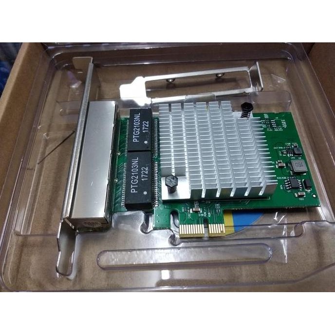 Pci Express Gigabit Lan 4 Port Netline |Lan Card Pcie Gigabit 4 Ports New Stok