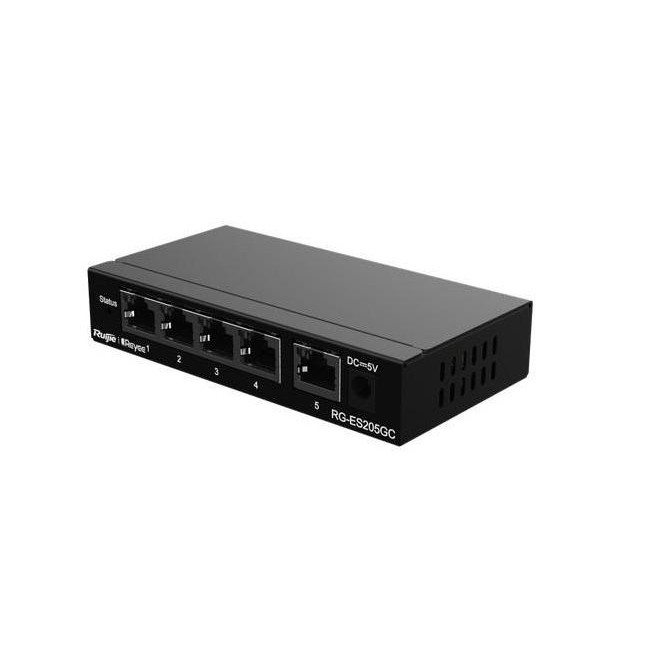 Rg-Es205Gc 5 Port Gigabit Cloud Managed Switch Es205 Gc Rg Es 205Gc New Stok