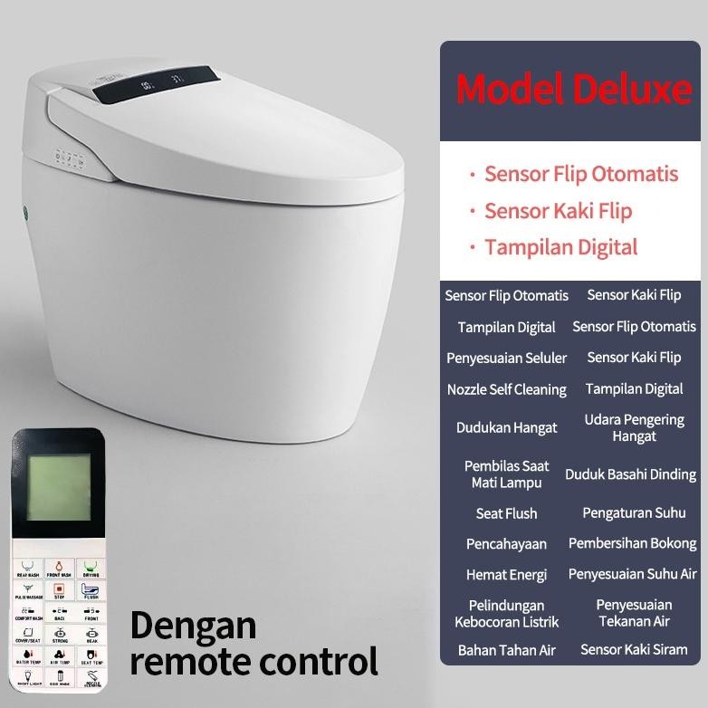 Automatic Smart Closet Toilet KlosetDuduk Europe Toilet / Kloset Duduk Putih / Kloset Duduk